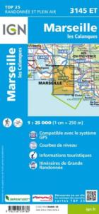 Carte IGN Top 25 3145ET - Marseille / Les Calanques