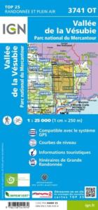 Carte IGN Top 25 3741OT - Vallée de la Vésubie / PN du Mercantour